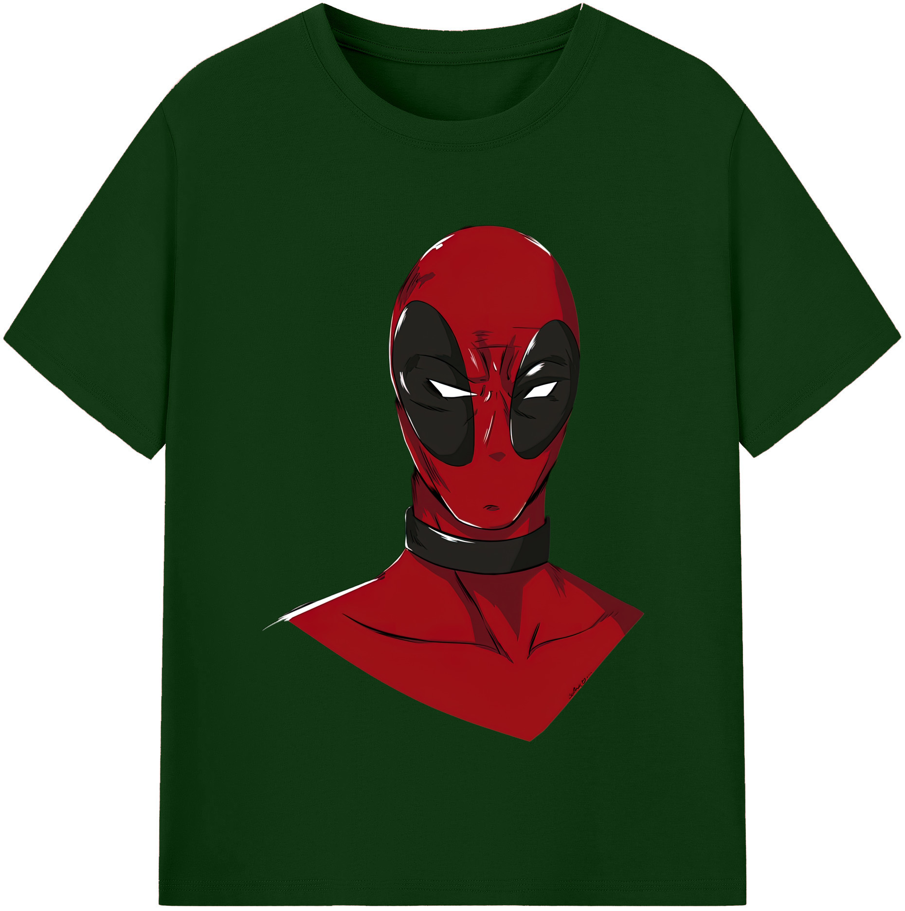 （画像用） Deadpool デッドプール 綿100％半袖Tシャツ（フロントプリント）
